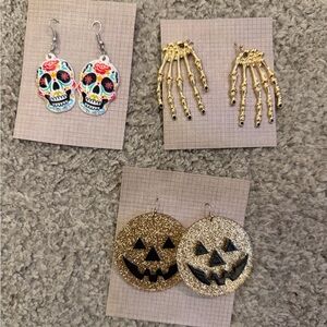 Halloween Themed Earrings Set